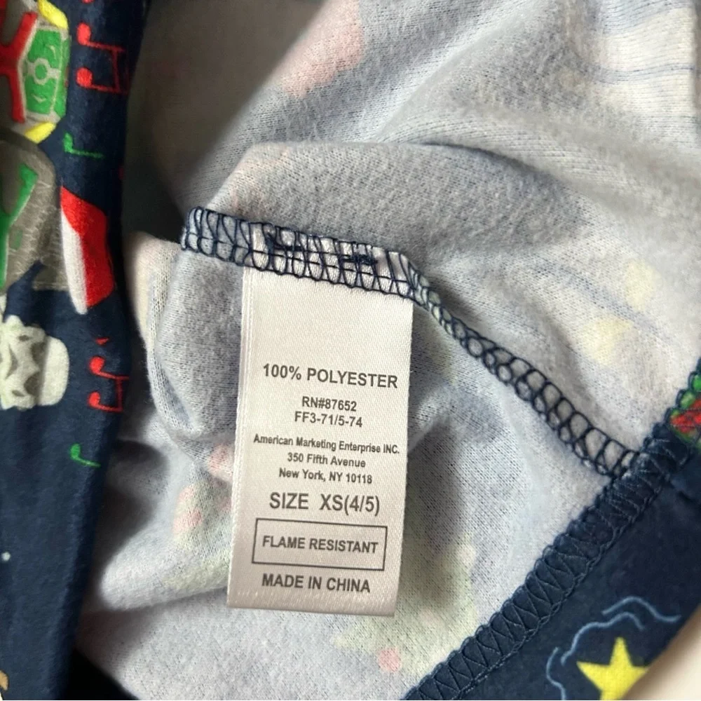 🆕Star Wars Christmas Choir Winter Holiday Flannel Boys Pajamas Set Size XS 4/5